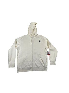 Reebok Mens XL Full-Zip Hoodie Papyrus Cotton Blend Casual Classic Style